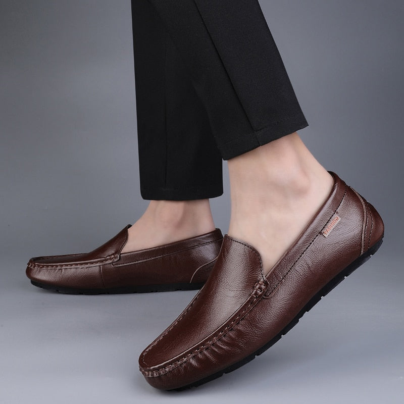 Atmungsaktive Loafer aus Kunstleder für Herren