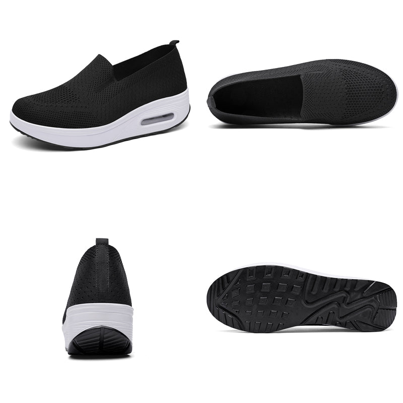 Atmungsaktive weiche Loafer aus Stoff für Damen