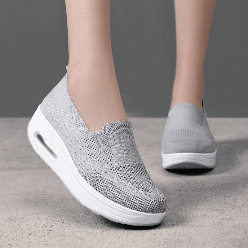Atmungsaktive weiche Loafer aus Stoff für Damen