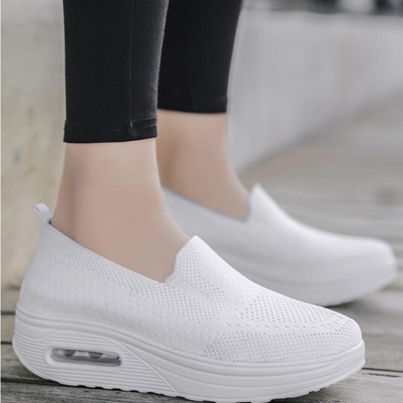 Atmungsaktive weiche Loafer aus Stoff für Damen
