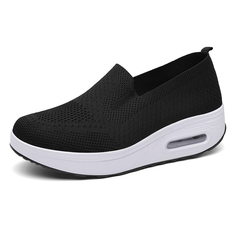 Atmungsaktive weiche Loafer aus Stoff für Damen
