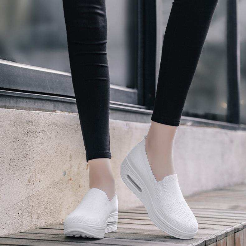 Atmungsaktive weiche Loafer aus Stoff für Damen