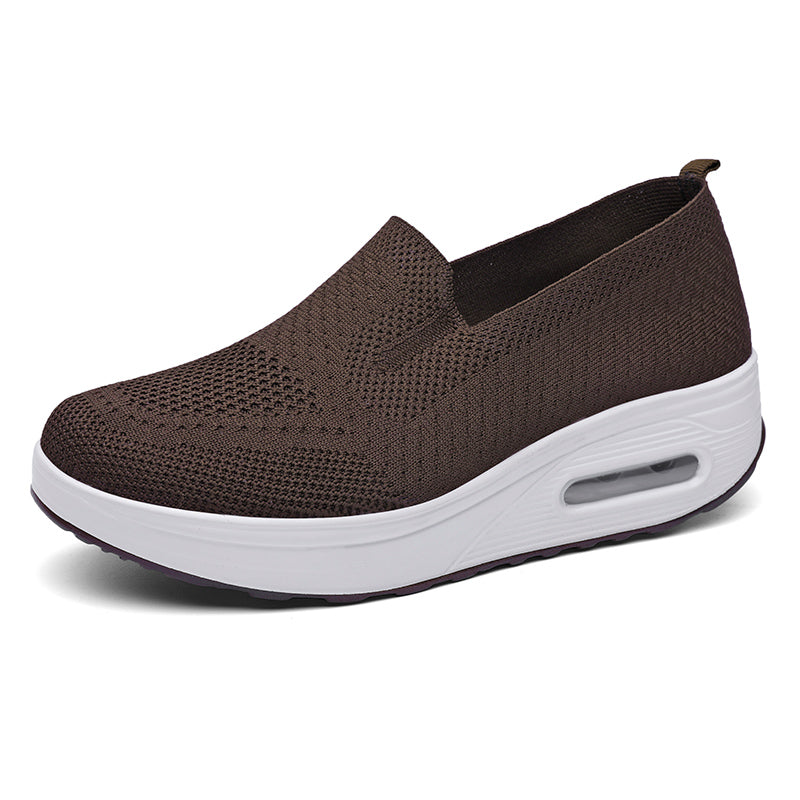 Atmungsaktive weiche Loafer aus Stoff für Damen