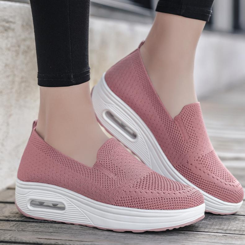 Atmungsaktive weiche Loafer aus Stoff für Damen