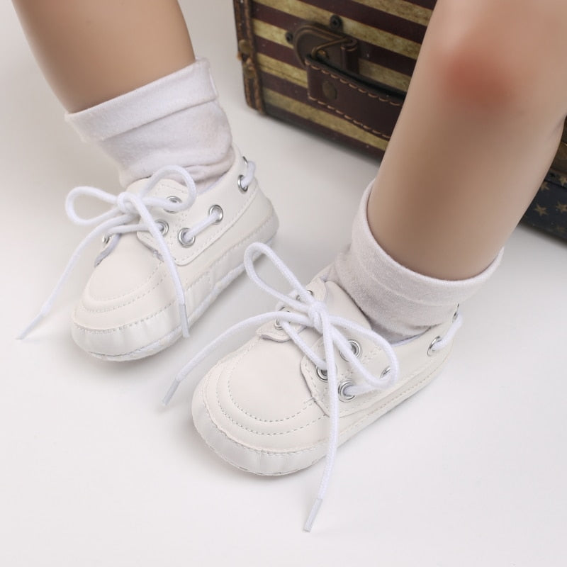 Bootsschuhe-Mokassins mit Schnürung für Baby-Jungen