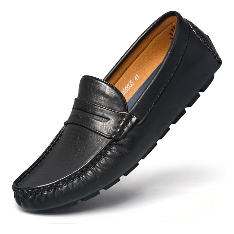 Bequeme Loafer für Herren aus Kunstleder