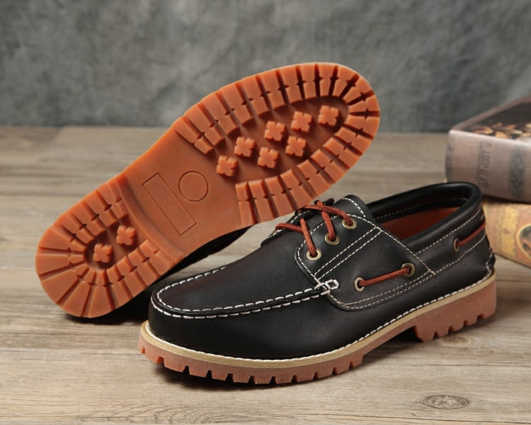Bequeme Bootsschuhe im Mokassin-Stil für Herren