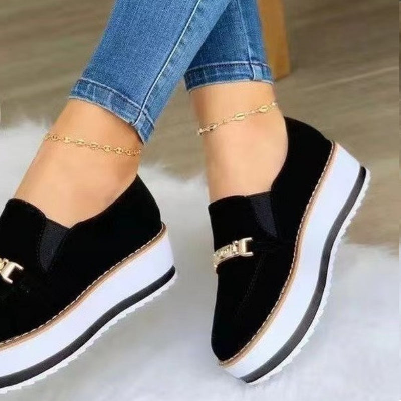 Bequeme Plateau-Loafer für Damen