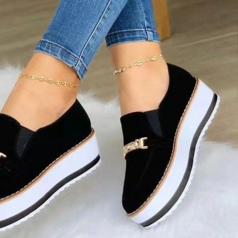 Bequeme Plateau-Loafer für Damen