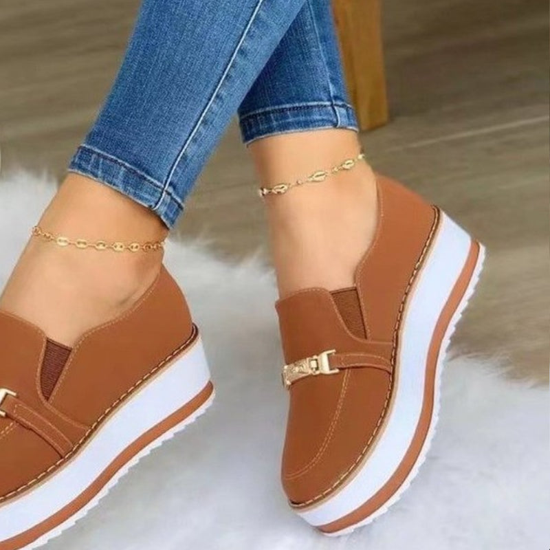 Bequeme Plateau-Loafer für Damen