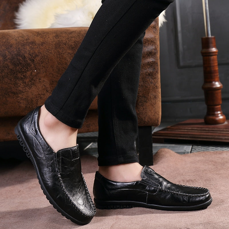 Bequeme und atmungsaktive Kunstleder-Loafer für Herren