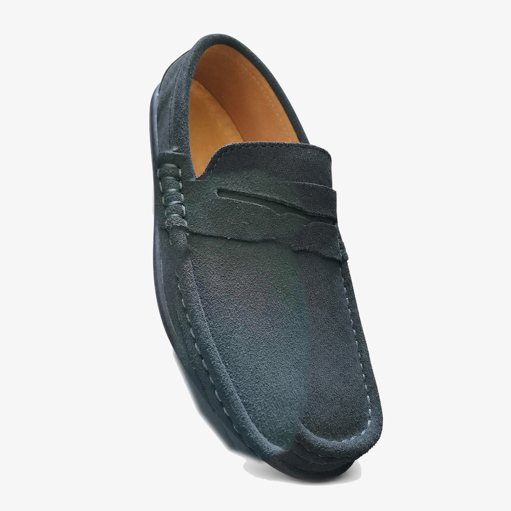 Herren Wildleder-Loafer, Seitenansicht