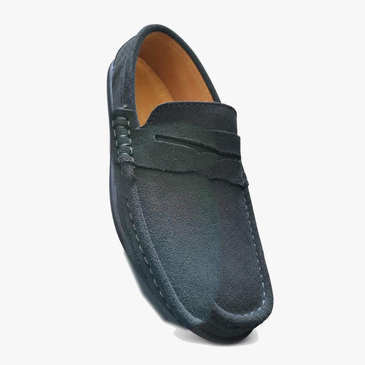 Herren Wildleder-Loafer, Seitenansicht