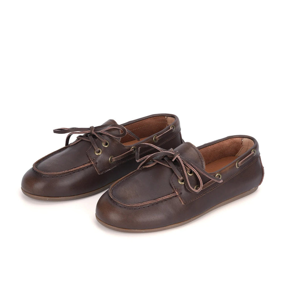 Brauner Slipper, Rückansicht