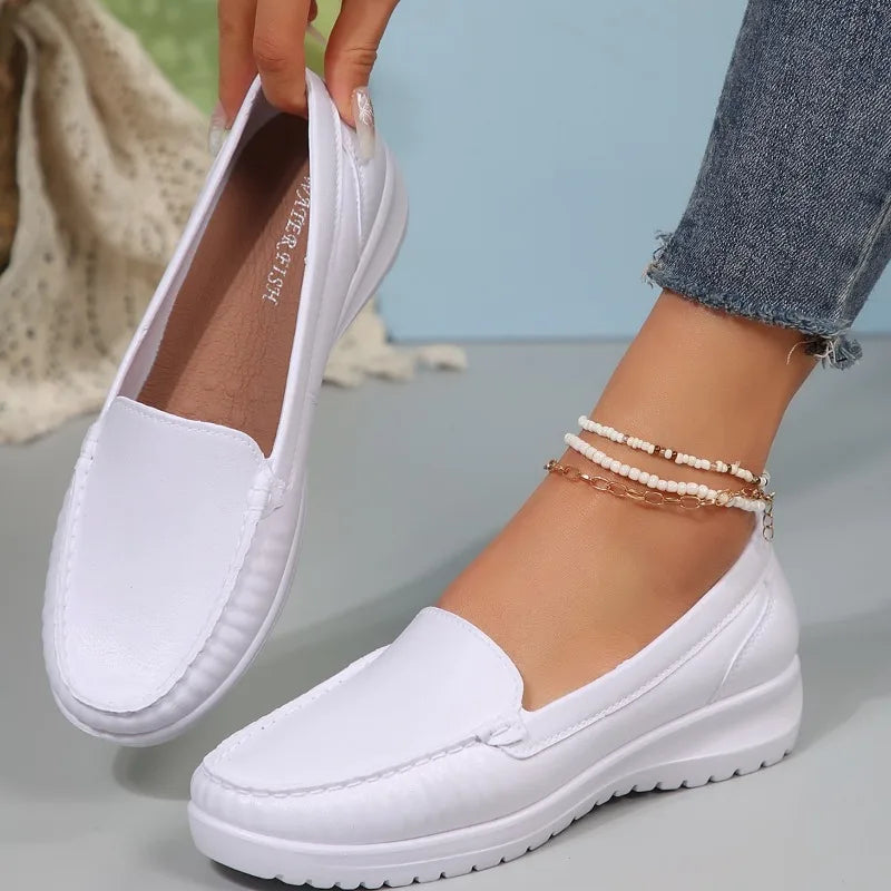 Damen-Komfort-Loafer mit weicher Sohle in Schwarz, Ansicht 6