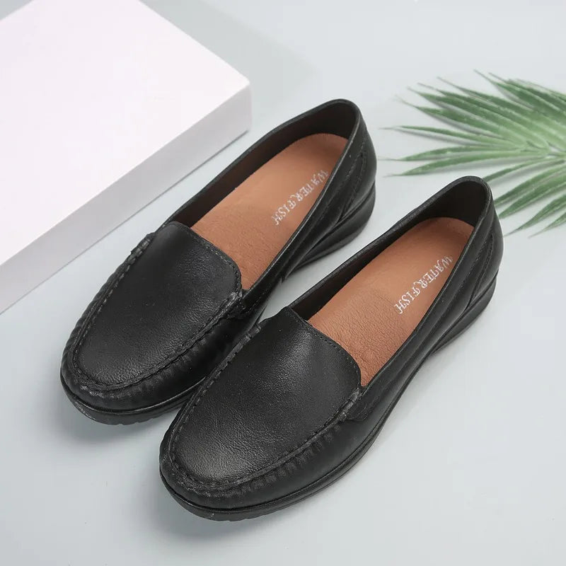 Damen-Komfort-Loafer mit weicher Sohle in Weiß, Ansicht 7