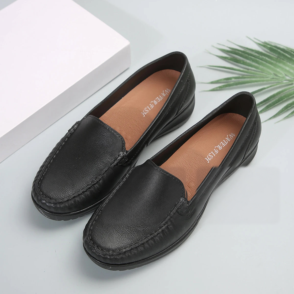 Damen-Komfort-Loafer mit weicher Sohle in Weiß, Ansicht 9