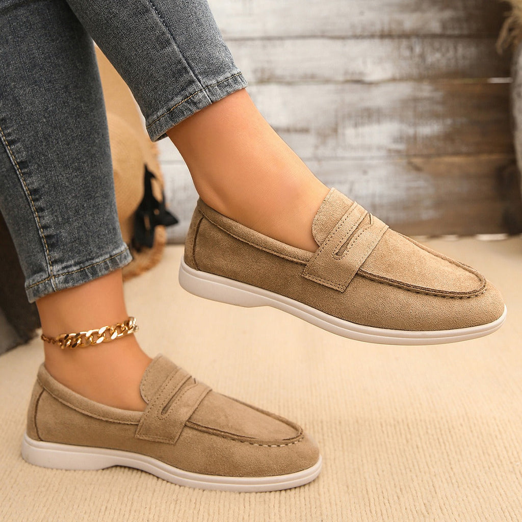 Damen-Loafer mit Spange und weißer Sohle, Marineblau, Ansicht 11