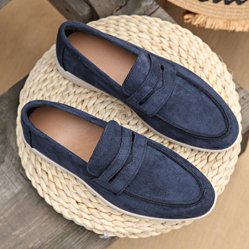 Damen-Loafer mit Spange und weißer Sohle, Camel, Ansicht 7