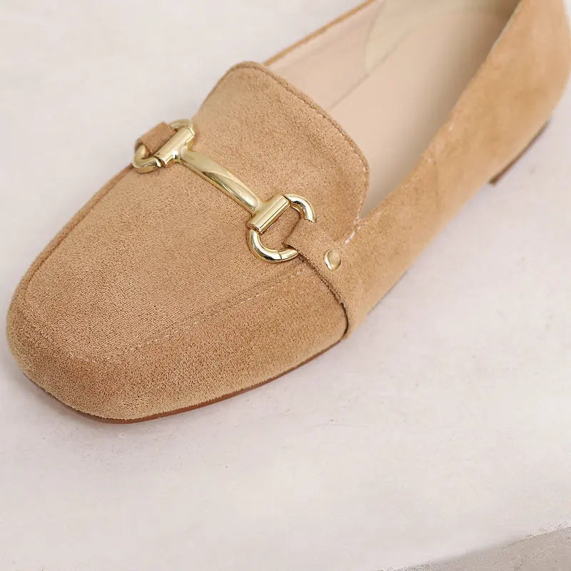 Damen Loafer aus Kunstwildleder, Vorderansicht