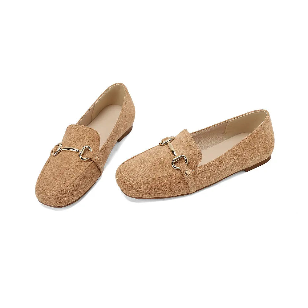 Damen Loafer aus Kunstwildleder, Rückansicht