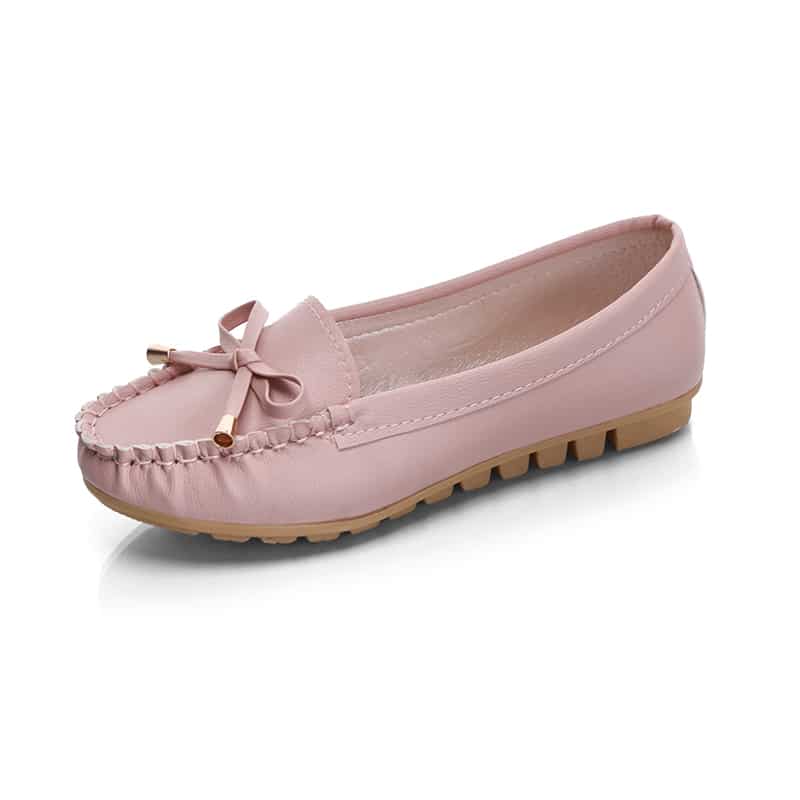 Damen Kunstleder-Loafer mit dicker Sohle