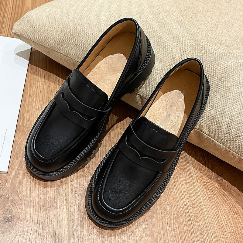 Plateau-Loafer aus Kunstleder für Damen