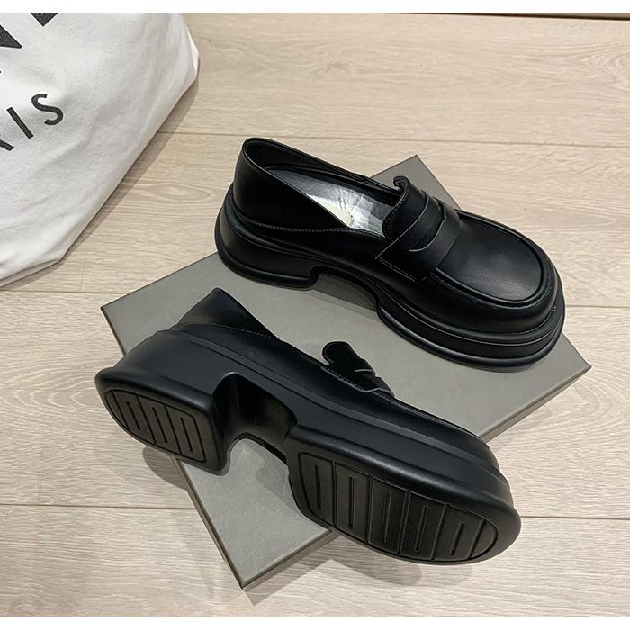 Loafer mit Plateausohle im Schulmädchen-Stil für Damen