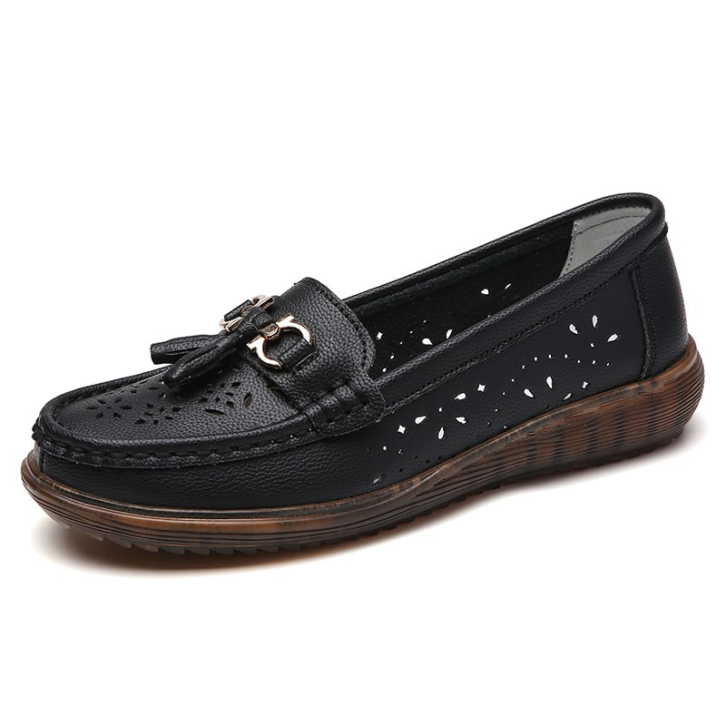 Damen-Loafer zum Hineinschlüpfen mit Quasten