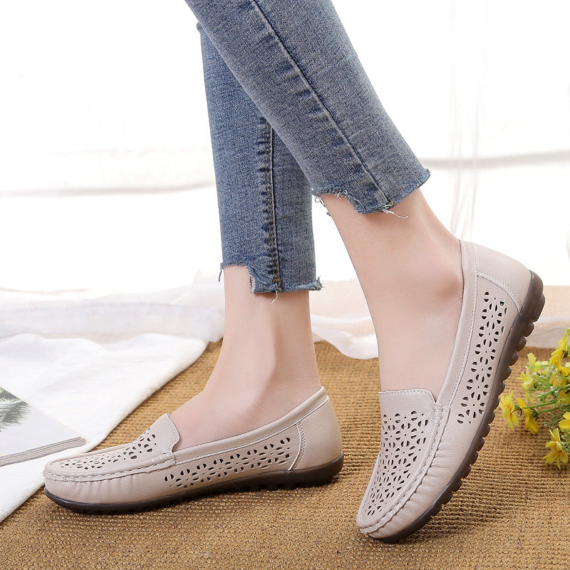 Durchbrochene Loafer mit weicher Sohle für Damen