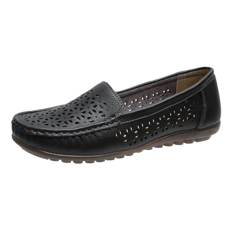 Durchbrochene Loafer mit weicher Sohle für Damen