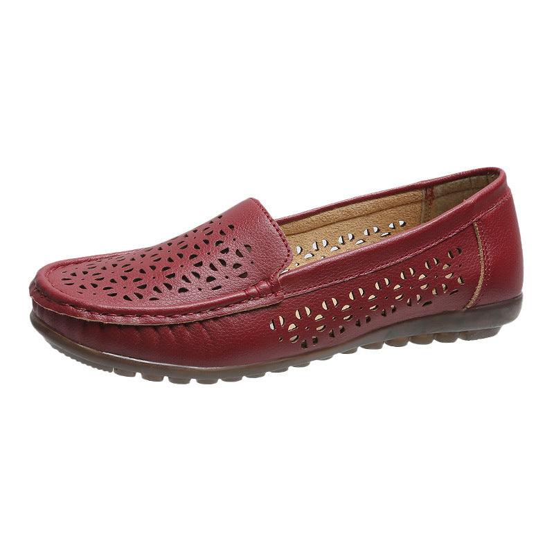 Durchbrochene Loafer mit weicher Sohle für Damen