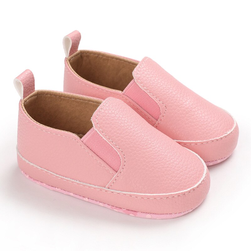 Unifarbene Slip-On-Mokassins aus Kunstleder für Babys