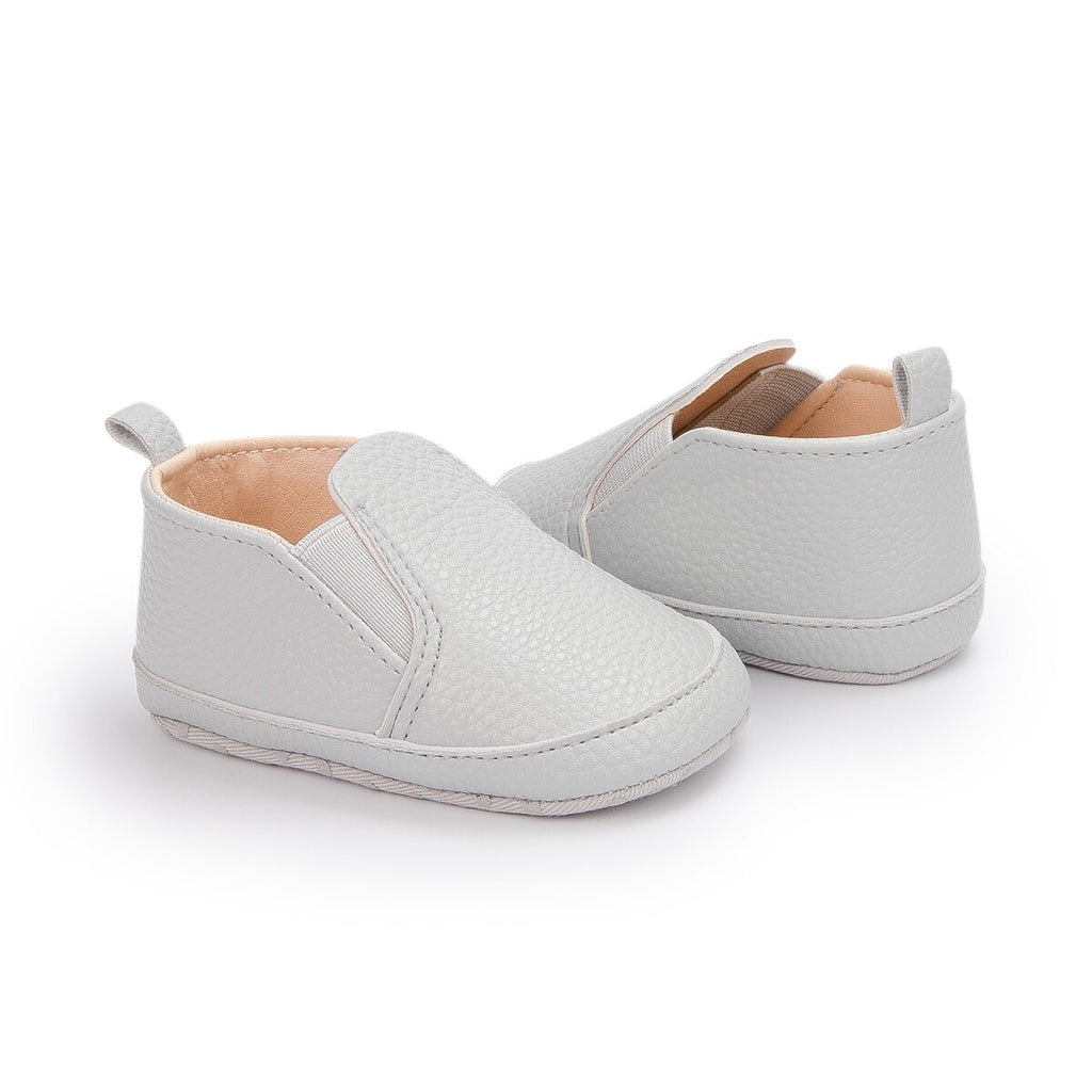 Unifarbene Slip-On-Mokassins aus Kunstleder für Babys