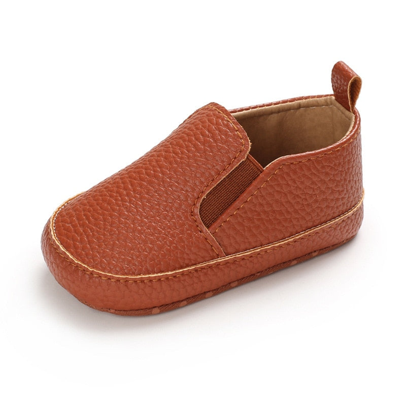 Unifarbene Slip-On-Mokassins aus Kunstleder für Babys