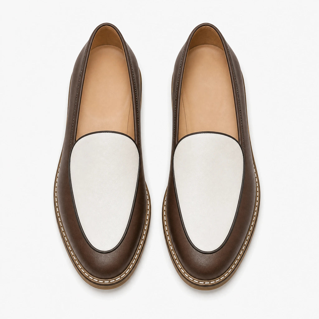 Elegante Herren-Loafer mit sichtbarer Ziernaht