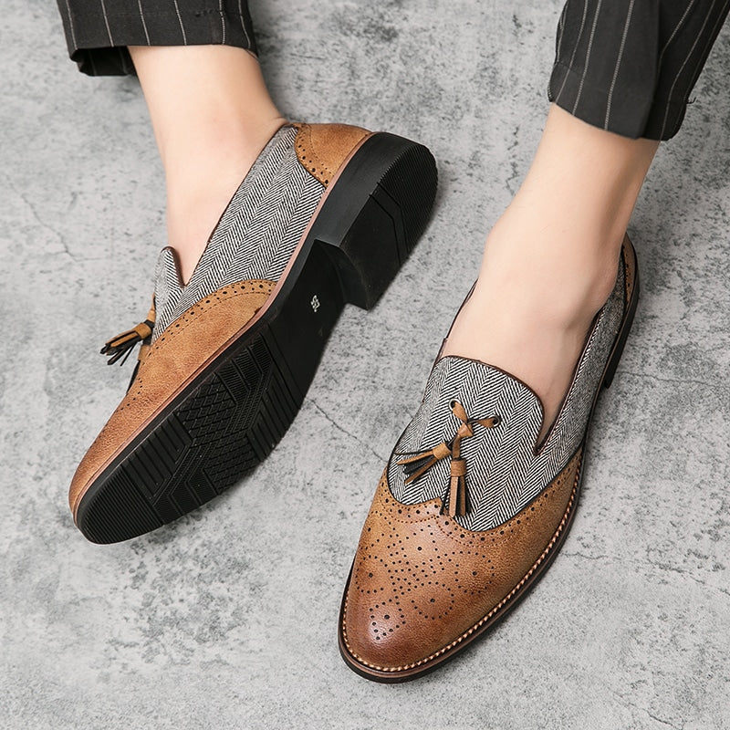 Trendige Loafer mit Quasten