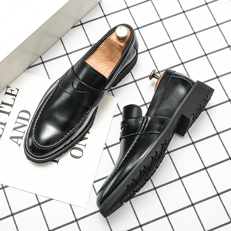 Formelle Kunstleder-Loafer für Herren
