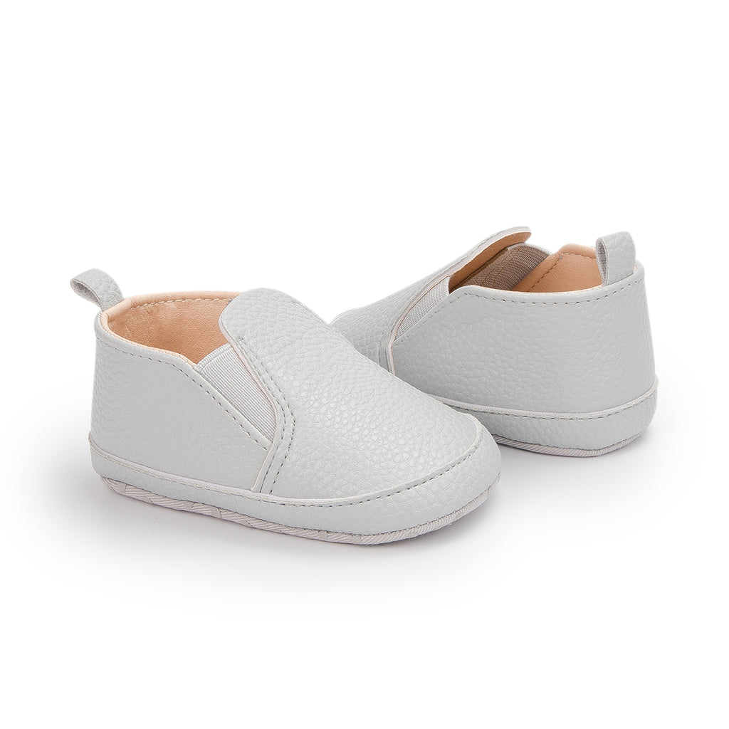 Unifarbene Slip-On-Mokassins aus Kunstleder für Babys