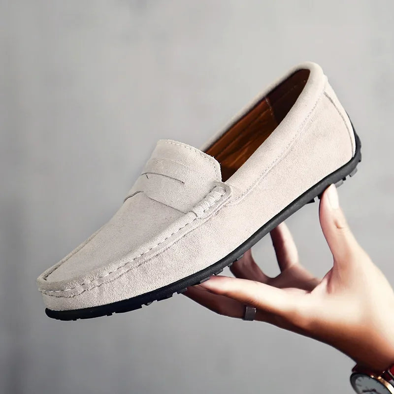 Herren Loafer mit Profilsohle im Penny-Stil in Nachtblau, Ansicht 10