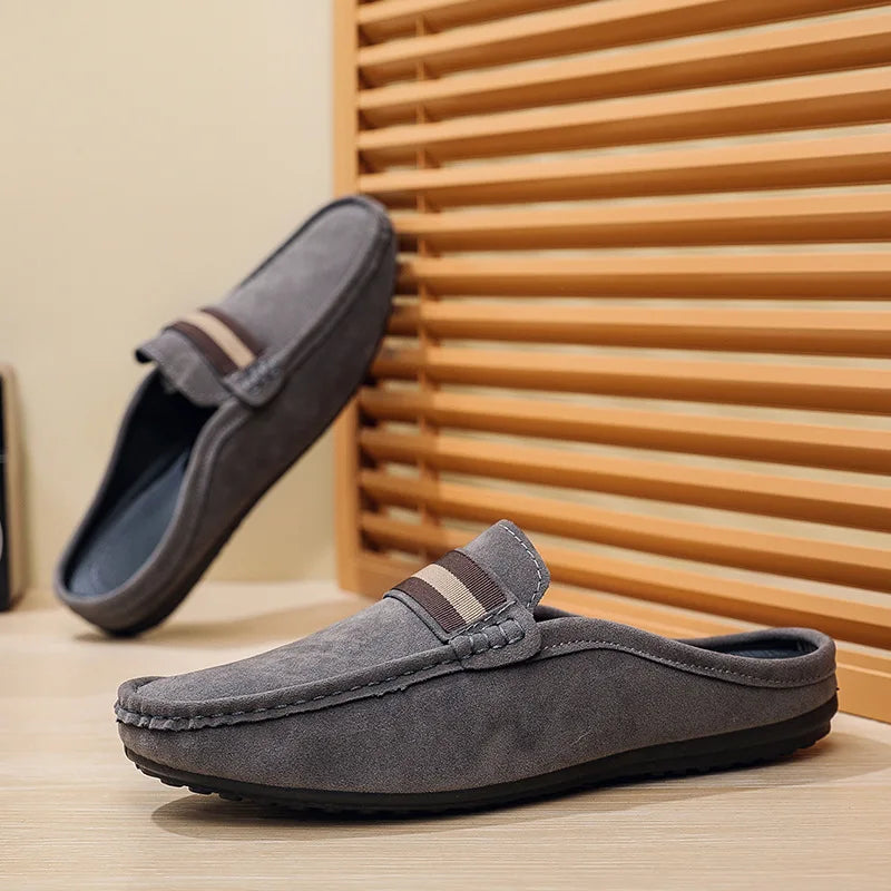 Herren-Mokassin-Mule mit Streifenband, Farbe Beige, Ansicht 10