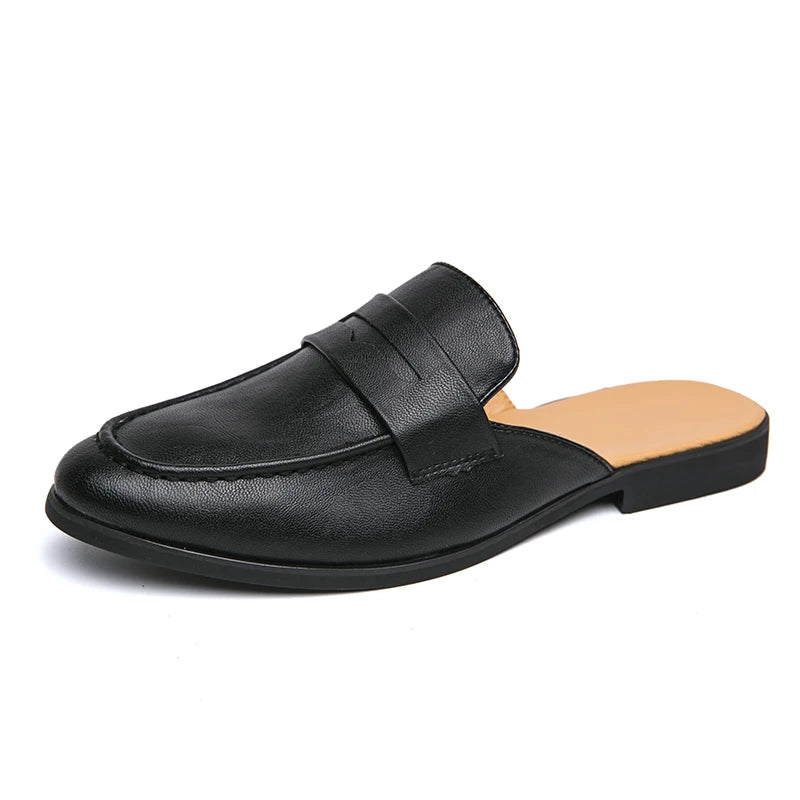 Offene Herren-Mokassin-Mule, Farbe Braun, Ansicht 2