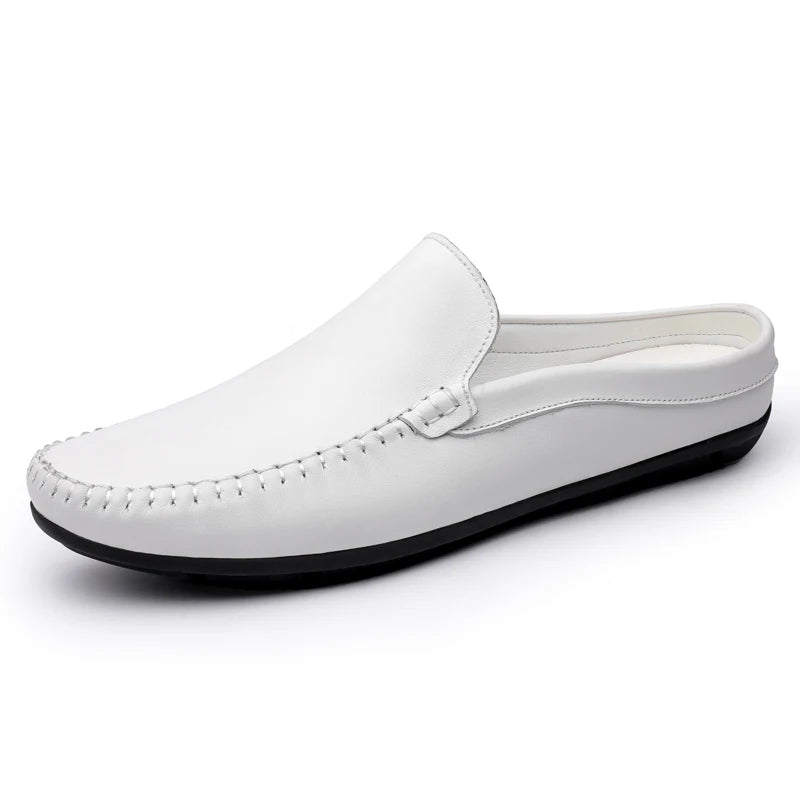 Herren-Mule aus Spaltleder zum Anziehen, Farbe Braun, Ansicht 3
