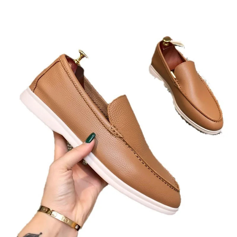 Herren-Slipper in Grau, Seitenansicht