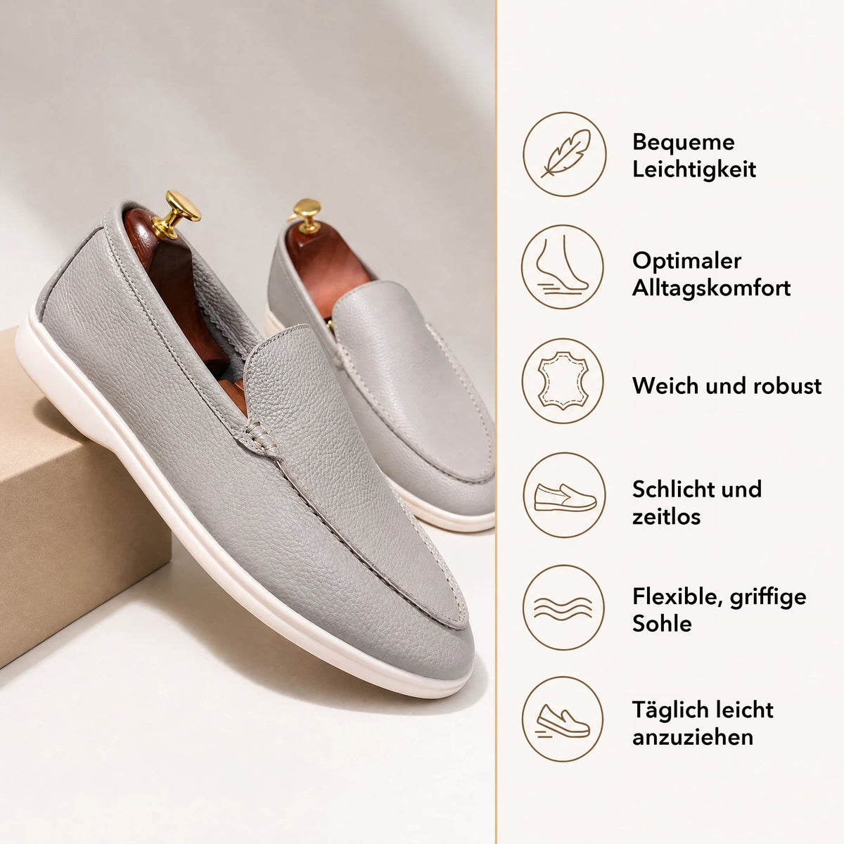 Herren-Slipper in Braun Bild