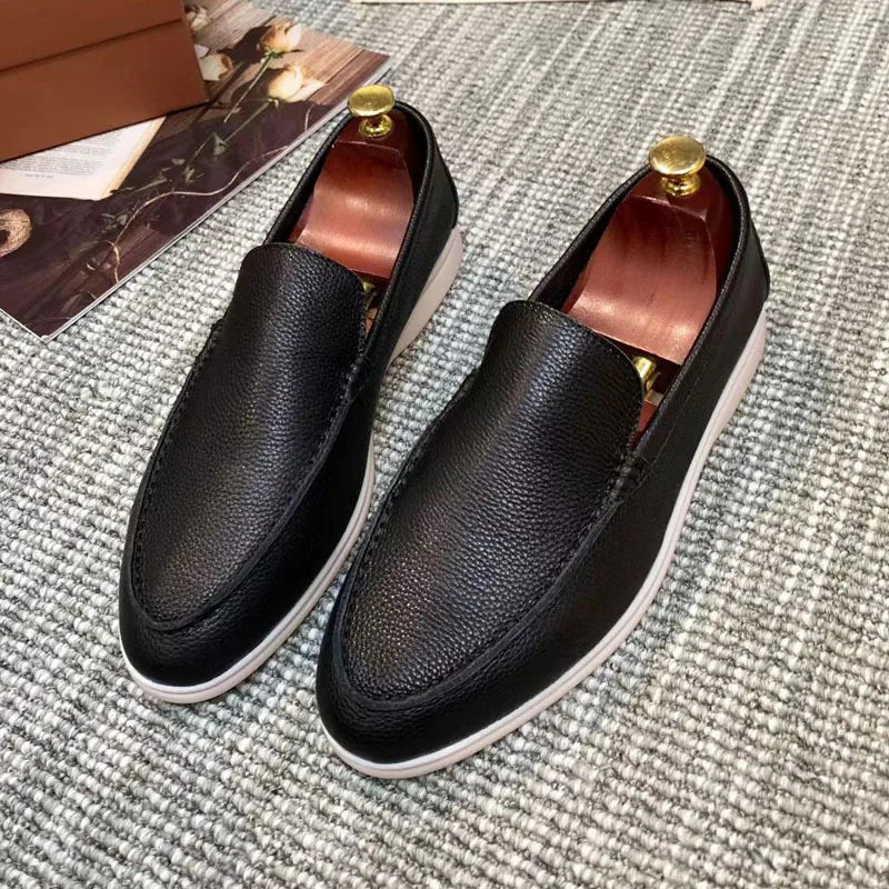 Grüner Herren-Slipper zum Reinschlüpfen