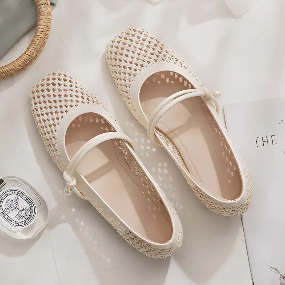 Ballerina-Loafer aus Mesh für Damen