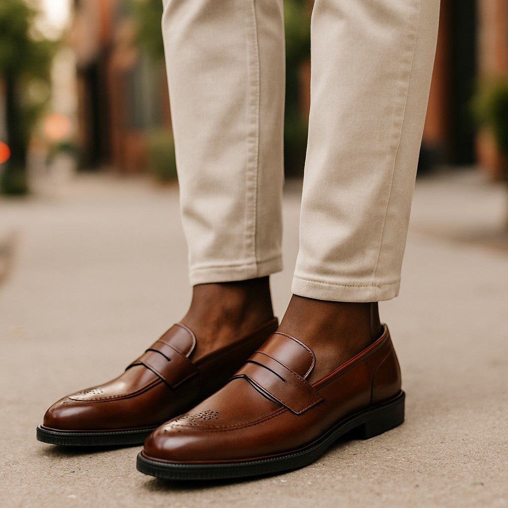 Hochzeits-Loafer aus Kunstleder für Herren