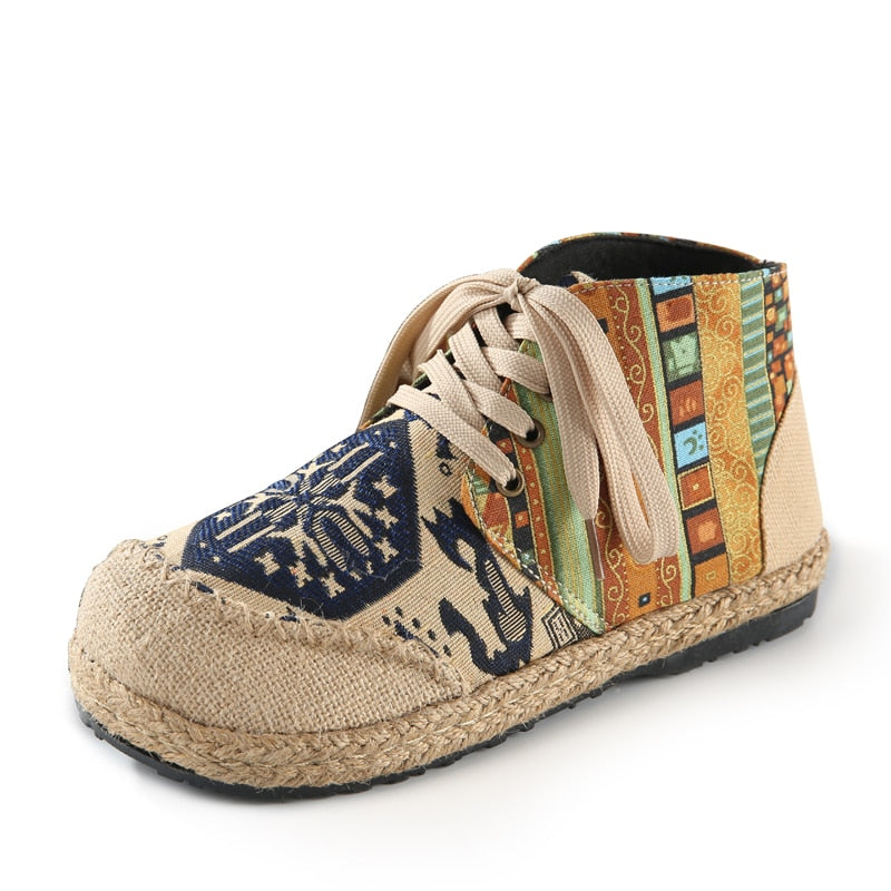 Indische Mokassins aus Canvas