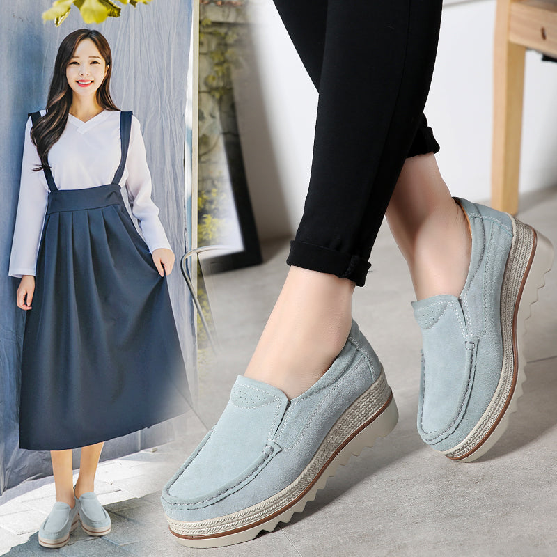 Keilabsatz-Loafer für Damen im Frühling